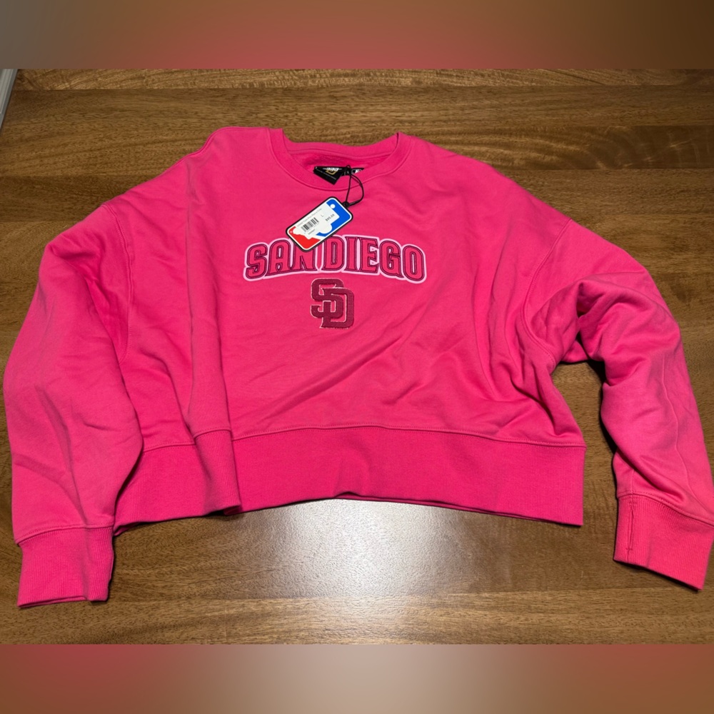 Vibrant Pink San Diego Padres Crewneck